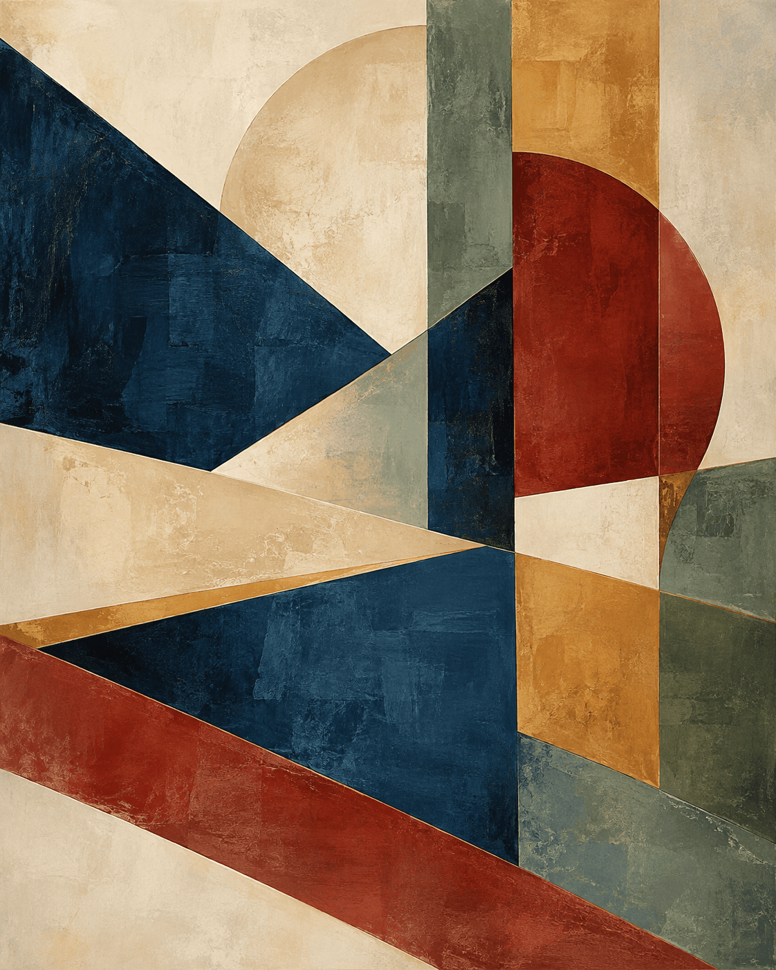 Colorful geometric abstract artwork